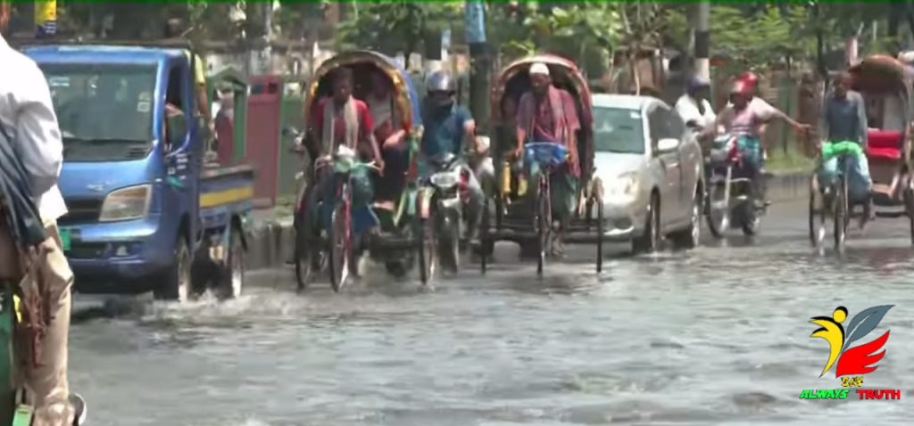 Flooding in Dhaka after rain