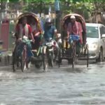 Flooding in Dhaka after rain